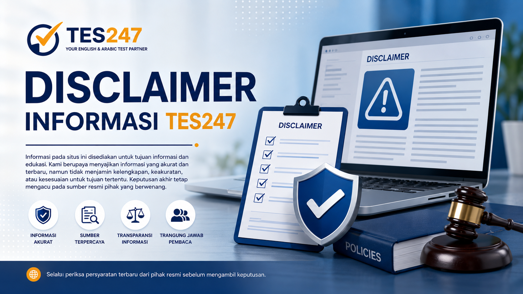 Disclaimer Informasi Tes247